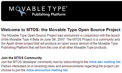 Movable Type Open Source