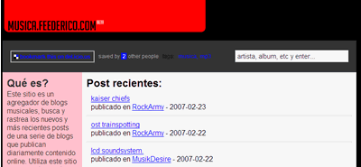 agregador de blos musicales